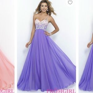 Violet one shoulder Prom dress by Blush